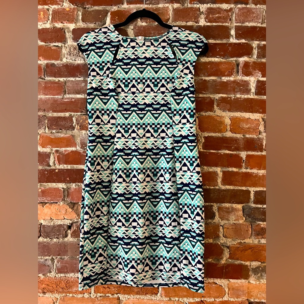 Geometric Print Mini Dress